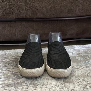 Sketchers Street Poppy Garden Black Slip-On Loafers Women’s Size 9.5